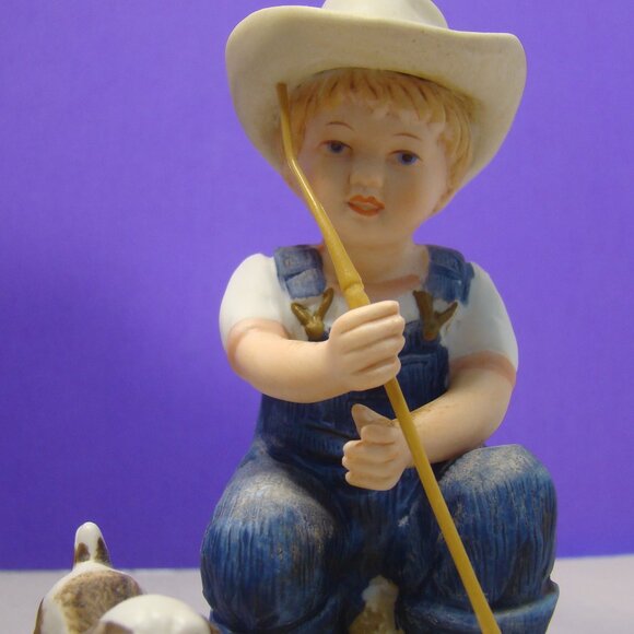 "AFTER CHORES" VNTG Retired Denim Days HomCo #1504 Pair Home Interiors - Picture 3 of 16